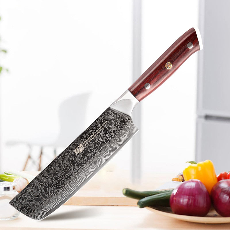Couteau Japonais Damas Nakiri bocho